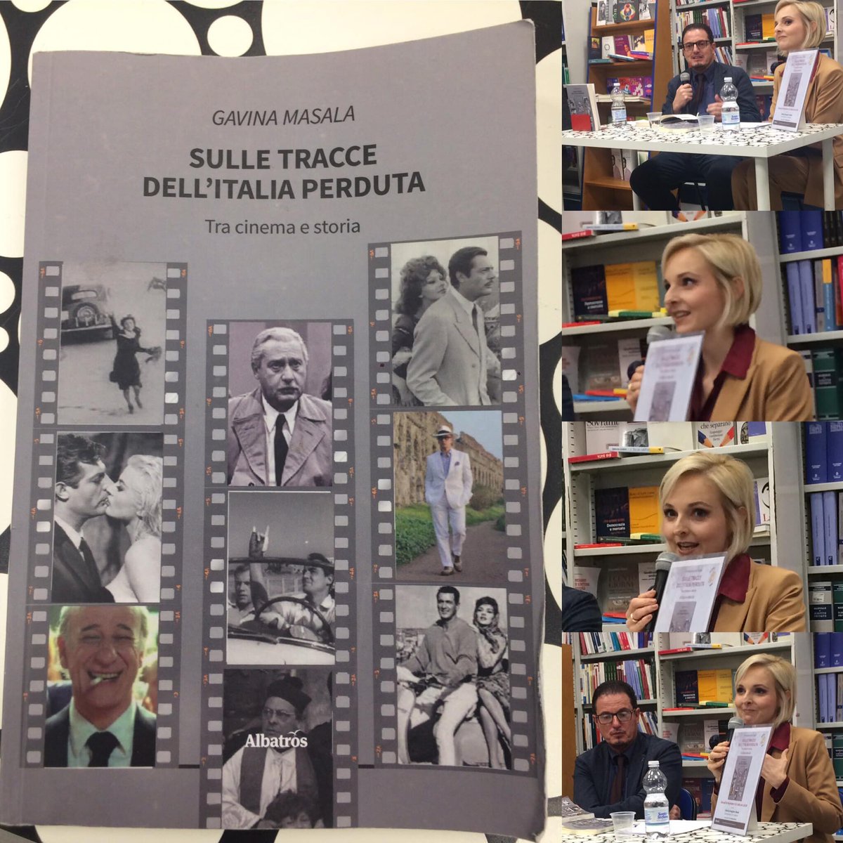 VincentMele92's tweet photo. «Sulle tracce dell’Italia perduta. Tra storia e cinema», la prima opera di Gavina Masala, che ripercorre attraverso il linguaggio della settima arte la società italiana e gli italiani 🎥🎞📖

#gavinamasala #sulletraccedellitaliaperduta #edizionialbatros #libri https://t.co/B7seFzLMEB