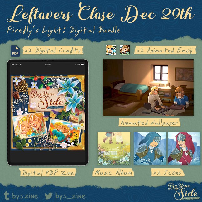 bys_zine's tweet photo. Our physical books are sold out, but you can still travel the seasons with Zelda and Link in digital! You also get a bunch of bonus goodies, including some tunes to listen to while you read!

We also have 20% off on our remaining physical merch with code ZELINK4EVA 🐎 https://t.co/4MIqz7dU1V