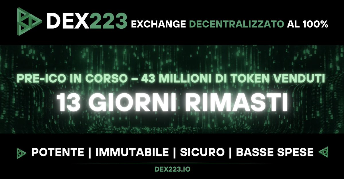 blockzhub_it's tweet image. DEX223.io non è solo una piattaforma. È una fortezza della decentralizzazione.

&quot;Anche se cercassero di chiuderci, i nostri contratti continuano a funzionare.&quot;

ENTRA PRESTO e fai parte della #DEX-Revolution!

➡️dex223.io/#philosophy

@dexaran #TheManBehindTheCode