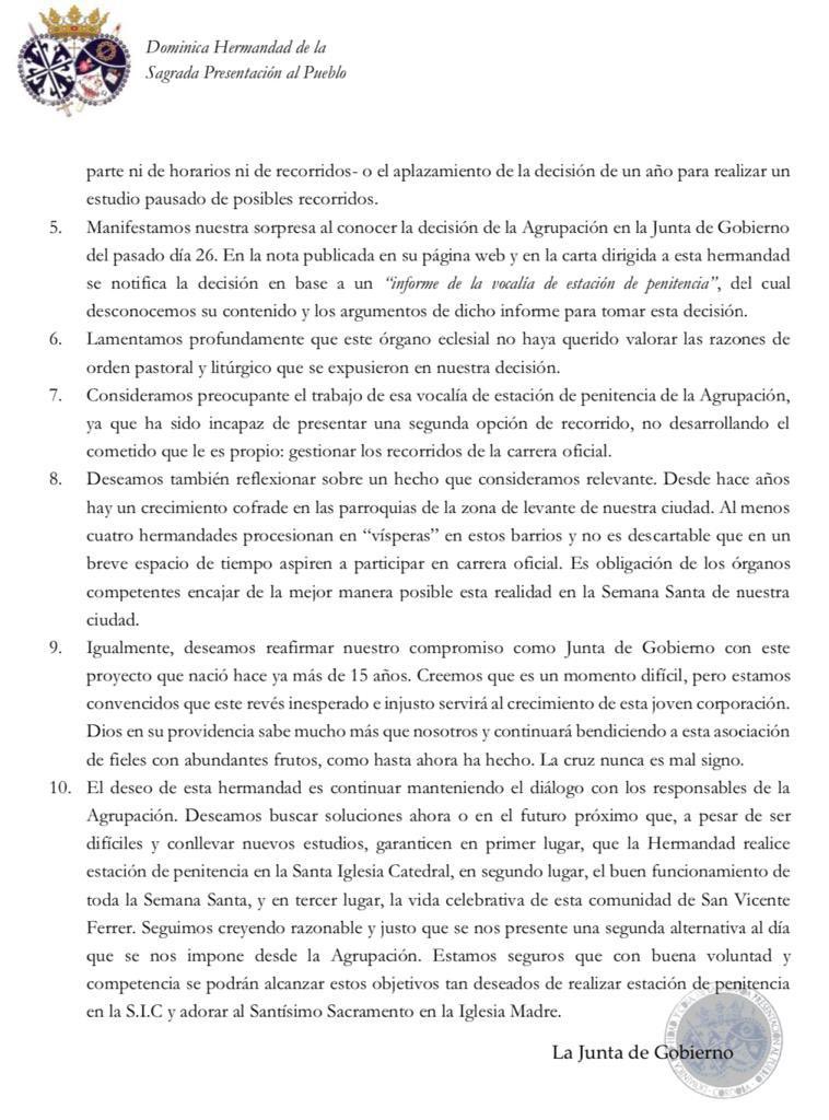 Comunicado Carrera Oficial