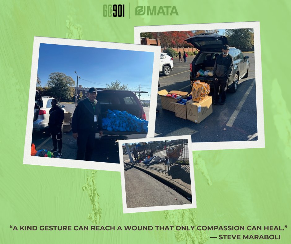 RideMATA's tweet photo. MATA bus operators Milton and Aubrey recently led and coordinated an effort to provide food and tents for those who experience homelessness. We are proud to have team members go above and beyond for our community and applaud them for their service! #WheelLifeHeroes #GO901 https://t.co/5DrDgYX9dc