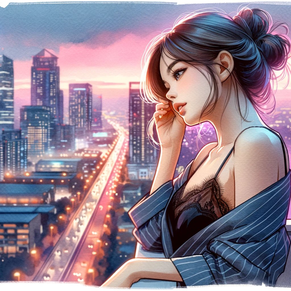 artist_dalle's tweet photo. A Neighbor balcony : Heat of love🌡️💞👗
#QuickWhispers #promptchallenge #CozyVibes #TeaAndTales #SaturdayVibes #AIArtCommunity #AIGirl #beautifulgirl #AIartists #DALLE3 #aiartcommunity #AIArtworks #紅白AI合戦 #猫好き #癒し #AIArt #AIイラスト #AIイラスト #aiartworksgirls #girls #AI美女 #PrettyWoman #night #Vibes #nigh