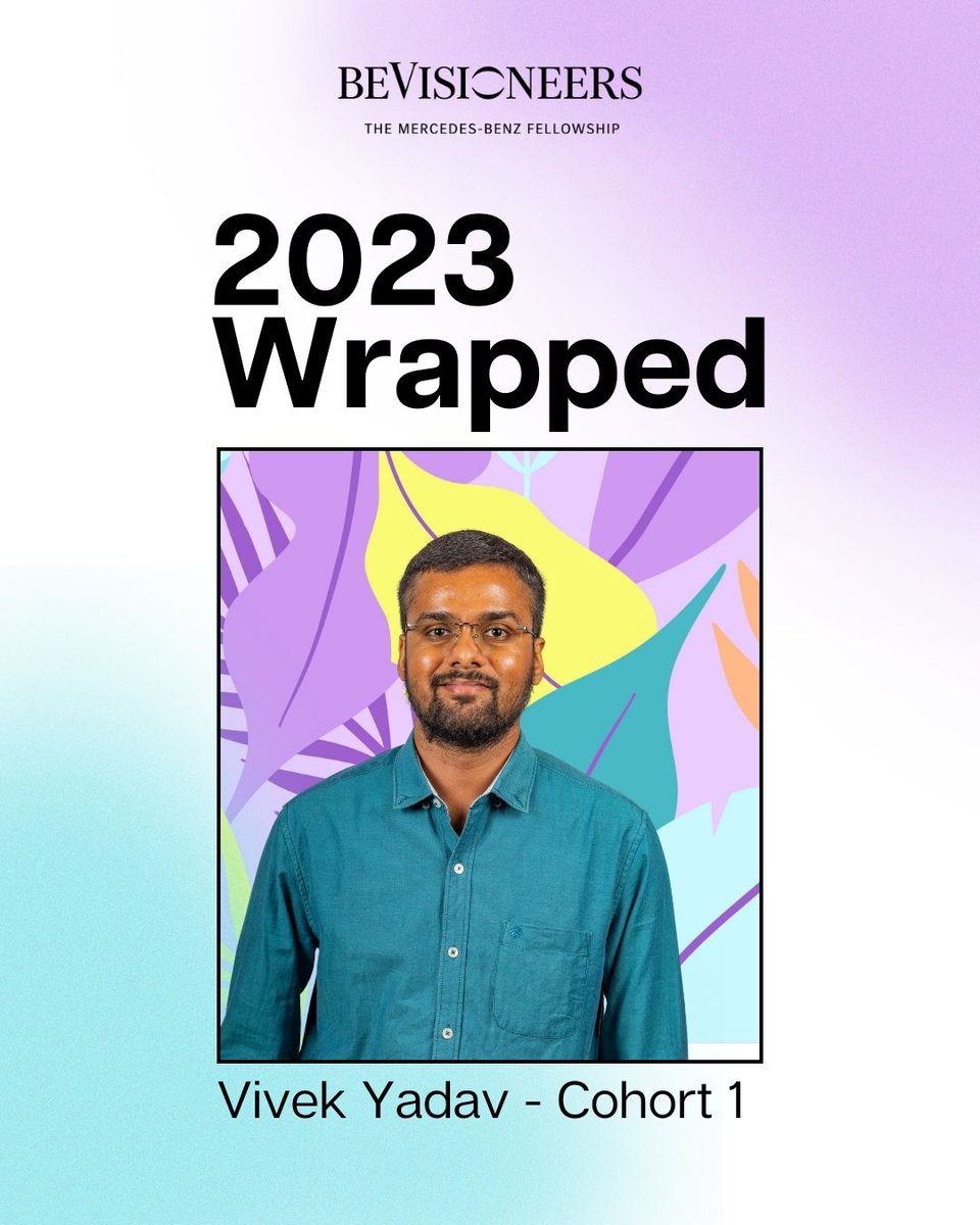VivekYadavIN's tweet photo. As the year comes to a close, I'm looking back on an incredible fellowship journey with @bevisioneers filled with sustainability insights, heartfelt gratitude, and impactful collaborations. 🌿  Looking forward to more collaborations in 2024 &amp; beyond ! 🌏✨ #SustainableFuture https://t.co/sRxsIMGNhN