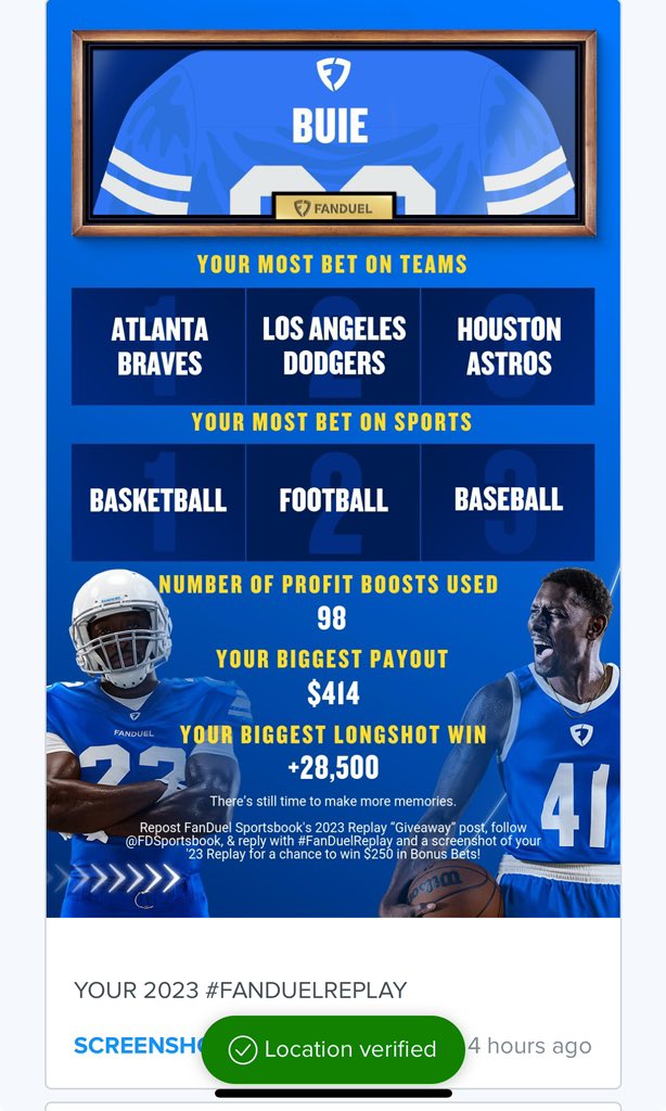 OderrickB's tweet photo. @FDSportsbook #FanDuelReplay https://t.co/wOmmQCj9Ly