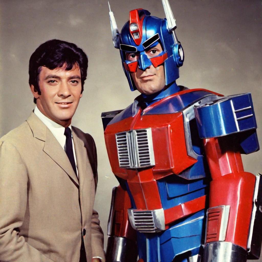 TFU_INFO's tweet image. Lifted from the Cursed AI group on FB; thought this was a pretty neat concept.

Transformers: the Movie as a failed 60’s TV pilot. Thread and original post below. 1/6