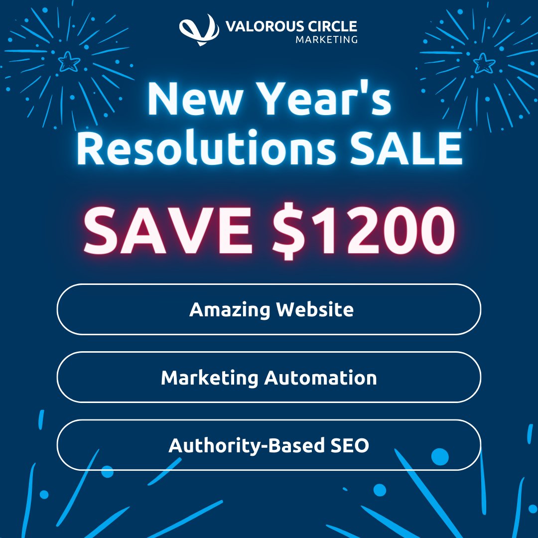 New year, new opportunities! Elevate your business with our exclusive marketing package at a special deal of $1200 off. 🚀

*New clients only

#marketing #marketingtips #SEO #electrician #hvac #roofing #plumbing