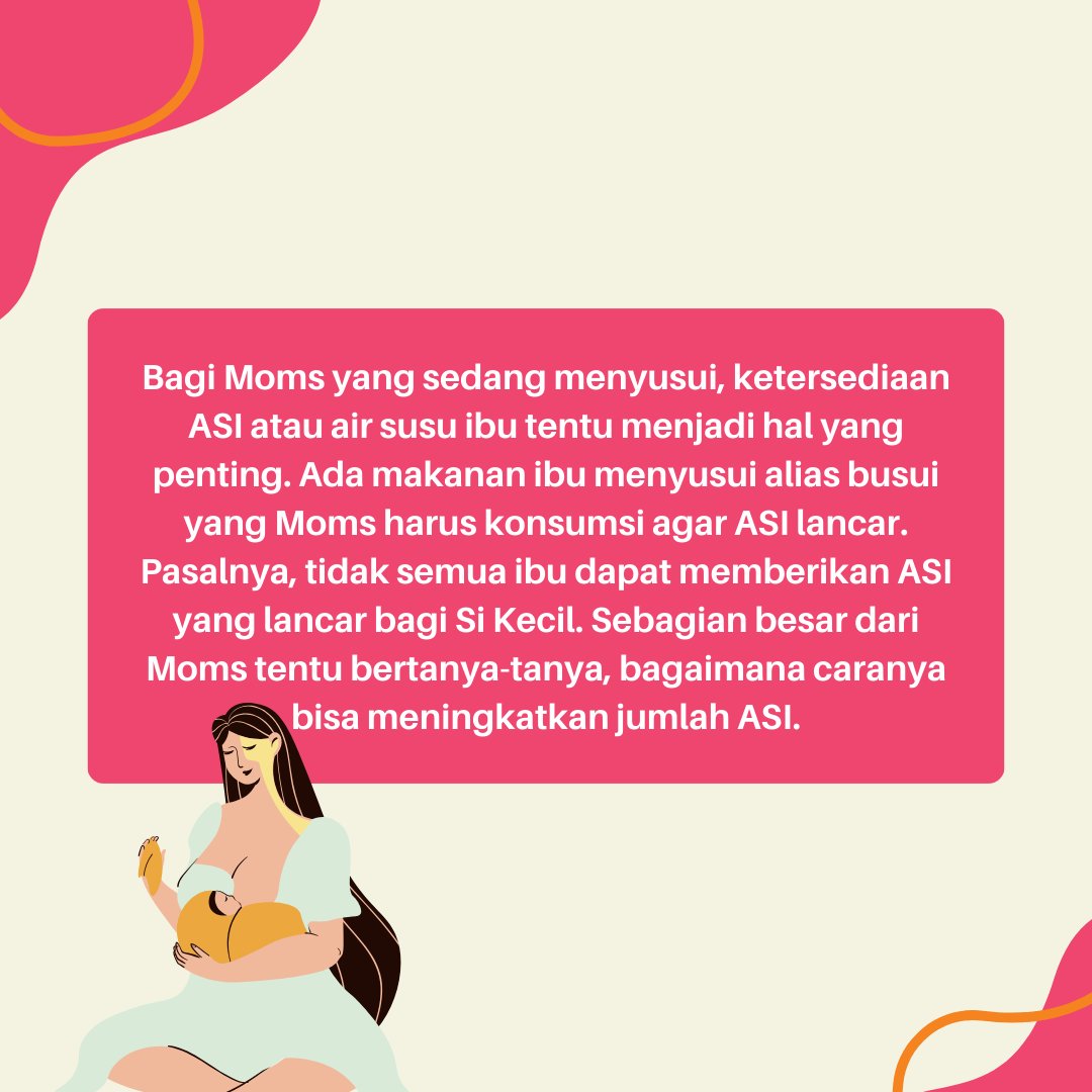 welovesupermom's tweet photo. Makanan adalah kunci untuk kesehatan ASI yang lancar! Temukan beragam pilihan makanan sehat yang dapat membantu meningkatkan produksi ASI Anda di SuperMom Indonesia. Mari bersama menjaga nutrisi yang tepat untuk dapatkan ASI yang berlimpah dan bernutrisi bagi bayi Anda! https://t.co/mTB9M2CtVW