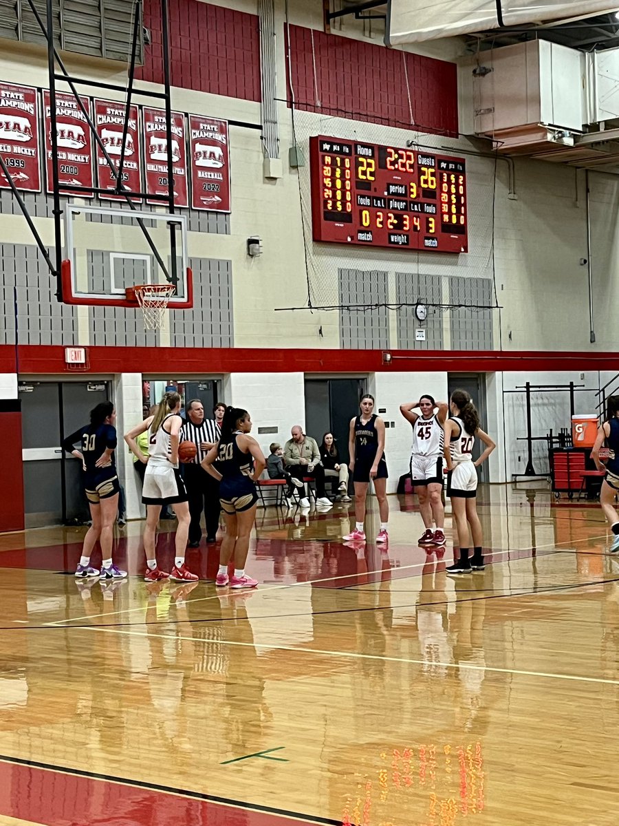 24KOP24's tweet photo. Tough loss to a very strong Bishop McDevitt tonight, but Paige had her first varsity bucket and really stepped up her game this week when her team needed her most. So very proud of her!! Go Warwick! https://t.co/07eXvfWXfn
