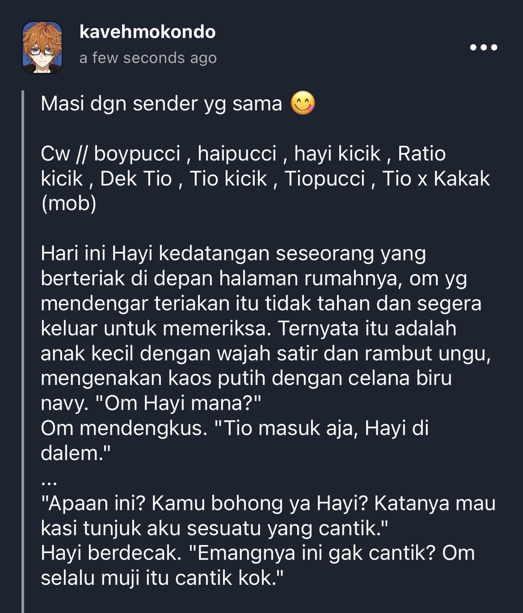 kinderorchestra's tweet photo. hayi kecil tio kecil 🔞 cuntboy

bisa2nya saling pamer pucci 🗿 https://t.co/t54PfqzqF2