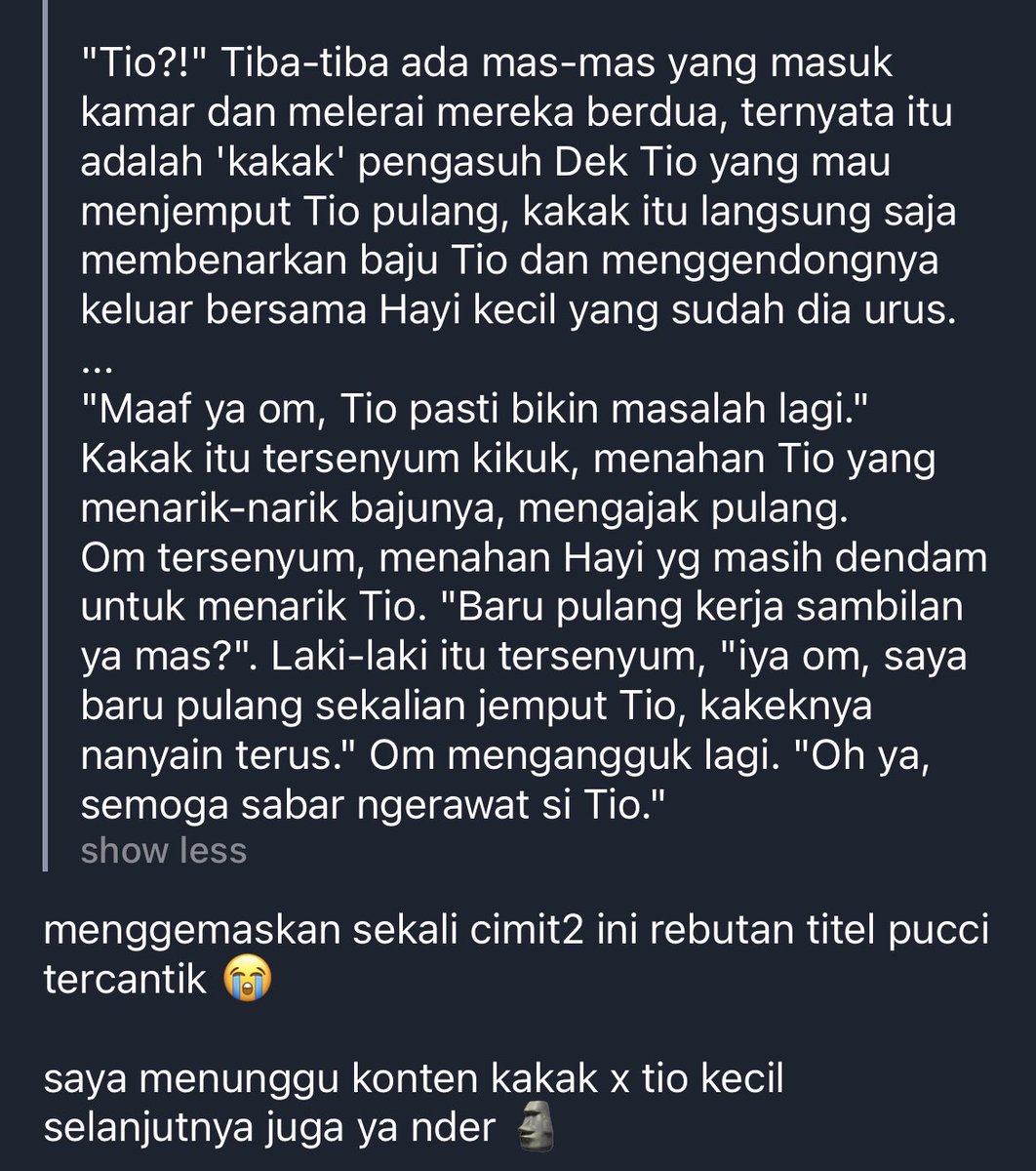 kinderorchestra's tweet photo. hayi kecil tio kecil 🔞 cuntboy

bisa2nya saling pamer pucci 🗿 https://t.co/t54PfqzqF2
