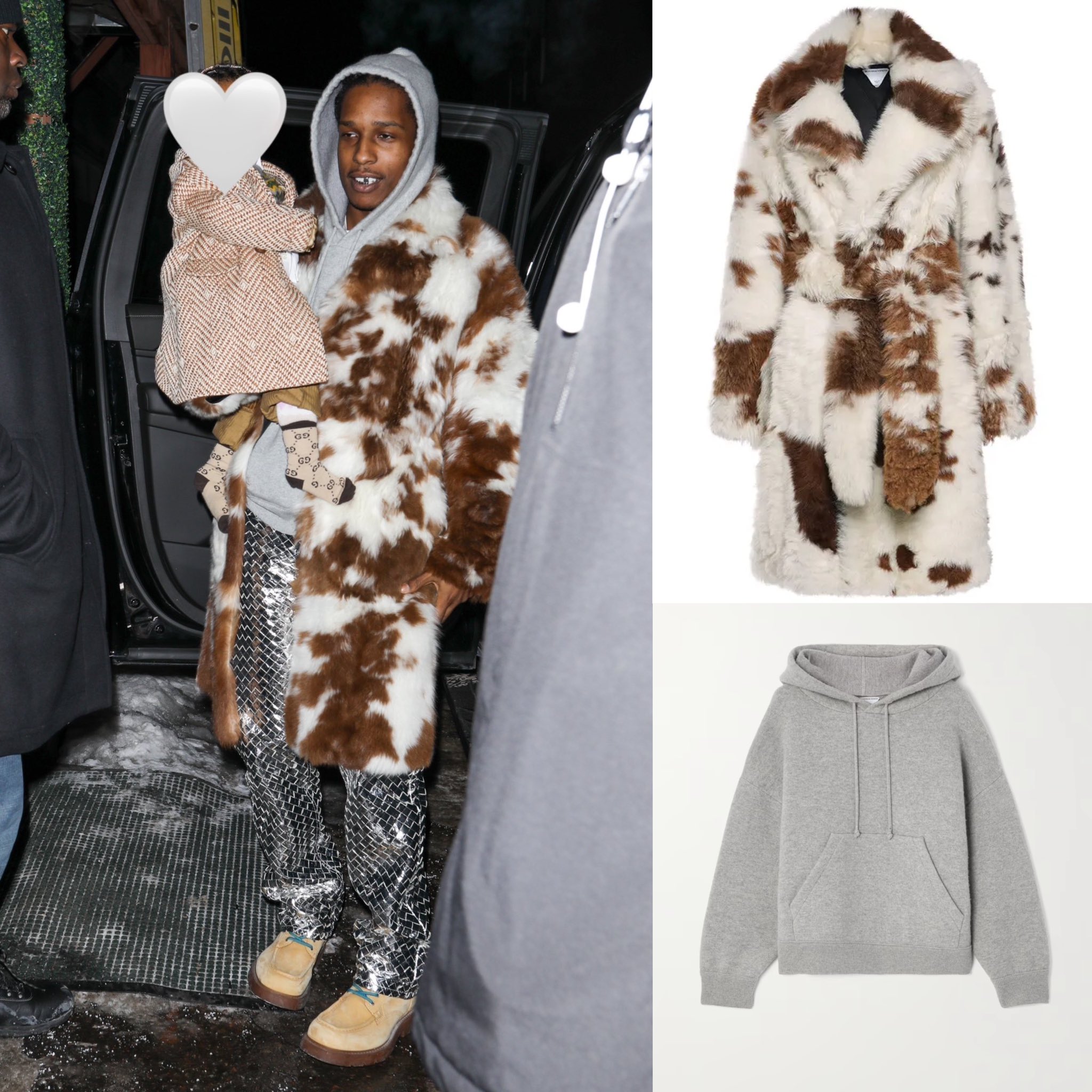 コート BOTTEGA VENETA Cream Shearling Coat Belted shearling coat in grey - Bottega Veneta | Mytheresa