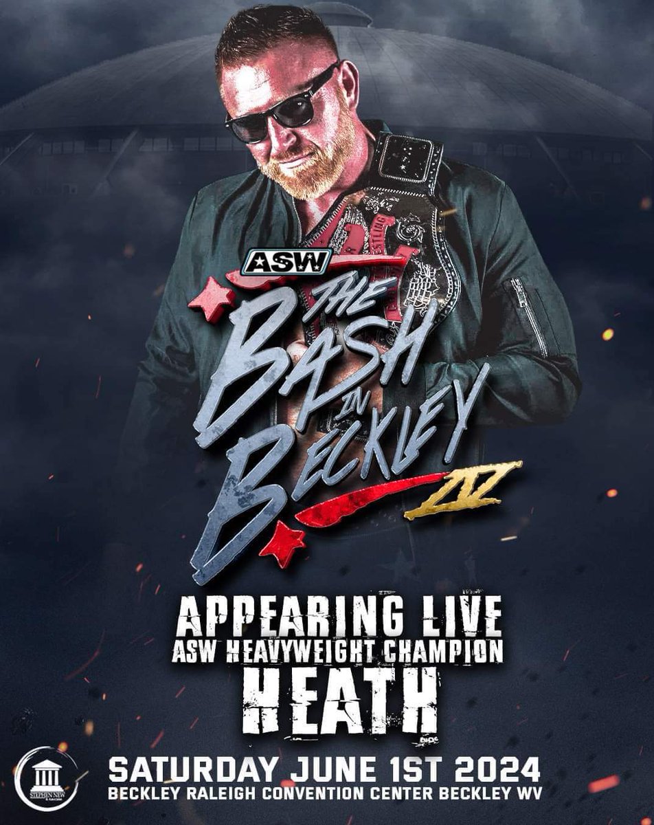 aswwrestling's tweet photo. Our next announcement for The Bash In Beckley 4. Current ASW Heavyweight Champion @HEATHXXII. If he's still champion, he'll defend the title that night. Tickets are on sale January 5. #OhBaby #IgotKids https://t.co/ttBVvrW053