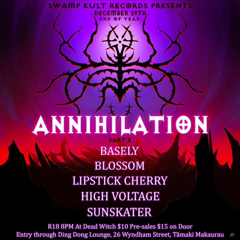 DingDongLounge3's tweet photo. IT ALL STARTS TONIGHT! 3 events for the End Of Year Annihilation 

FRIDAY : 

Basely. 
Blossom. 
Lipstick Cherry. 
High Voltage. 
Sunskater. 

Pre-sales still available, $15 on Door - Weekend passes available. 

https://t.co/upT1WqcJjZ

#newyears #dingdonglounge #divebar #nzmusic https://t.co/7NuFf627JJ