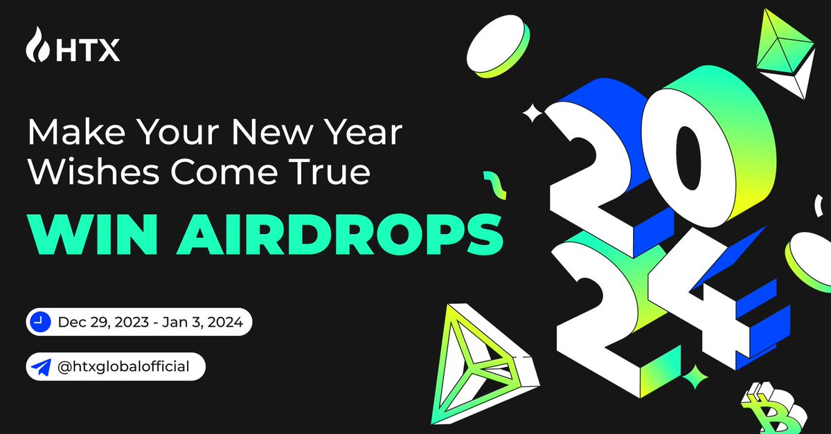 Turn Your #NewYear Wishes into Reality🎉 

✅ Follow <a href="/HTXCommunity/">HTX Community</a> <a href="/HTX_Global/">HTX</a> 
🔁 RT+like
💗 Invite friends to join #HTX TG：t.me/htxglobaloffic…
🥳 Share your New Year #crypto wishes with #HTX2024

More details: forms.gle/PucvQnKJusMsAW…
