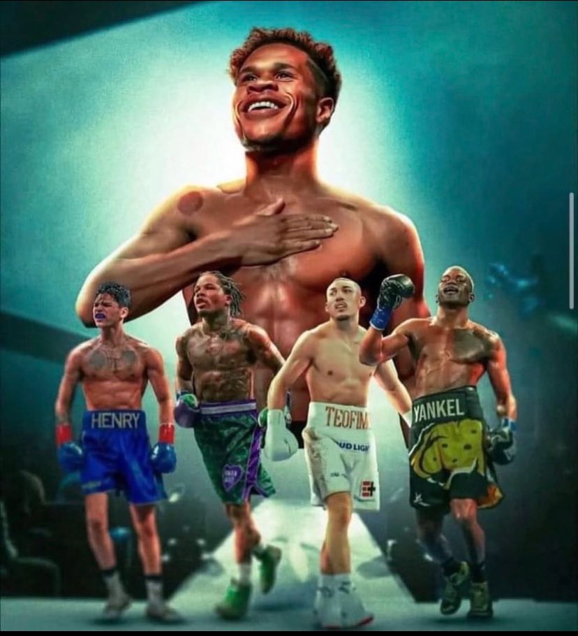 RobbUndisputed's tweet photo. Examining @Realdevinhaney potential series of matches: 

Haney's strategic insight and technical finesse position him favorably against certain opponents, hinting at potential triumphs. 

Yet, formidable challenges arise with other opponents, as diverse styles and strengths may scrutinize Haney's defensive capabilities and adaptability. 

Predicting his record for these four opponents requires considering the intricacies of each matchup. 

Who will he beat and who will give him an L ❓❔❓❓❓ 

Reply with your opinion!

#BoxingStrategy #Haney #Tankdavis #AbdulWahid #RyanGarcia #SubrielMatias #Boxing #BestVsBest