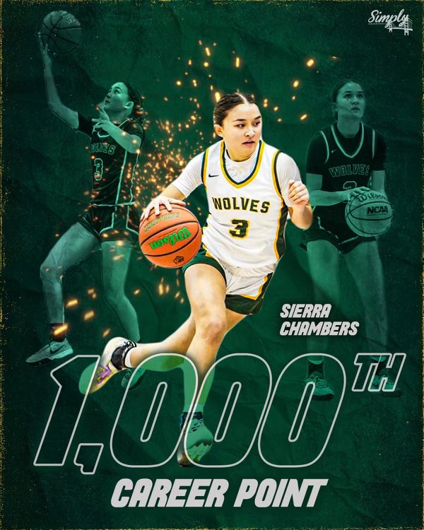 Srvladywolves's tweet photo. 🚨🚨 @_SierraChambers officially joins the 1000 point club tonight. Every so often a special kid comes around that elevates everyone and everything around them. A lot of hard work went into this. Congratulations Sierra. Heart of a champion. 1000 point cupcakes to celebrate. https://t.co/mdaScA5qa2