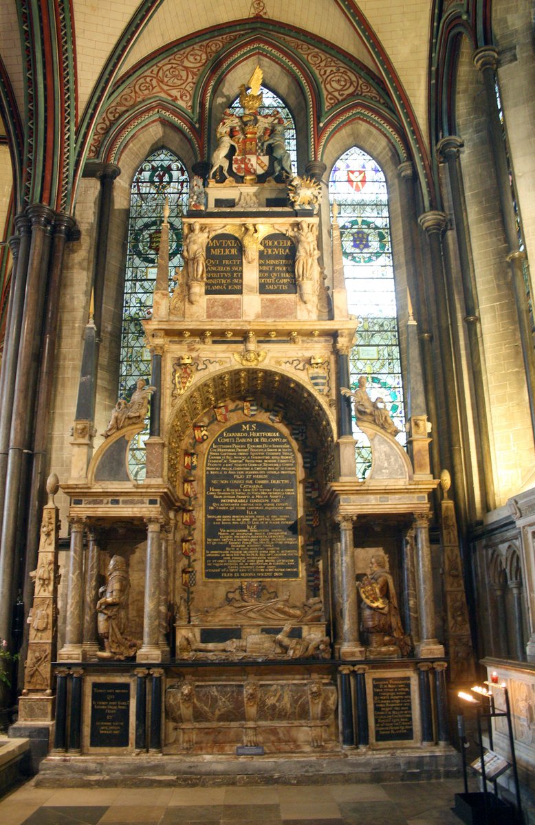 mavmaramis's tweet photo. Cathedral Church of St. Mary, Salisbury, Wiltshire. Monument to Edward Seymour, Earl of Hertford d.1621 attributed to William Wright. Photo: 19.09.2023. #Salisbury #Wiltshire #monument #walltablet #memorial #monumentalinscription #EdwardSeymour #WilliamWright @Portaspeciosa https://t.co/29HLZIGn5x
