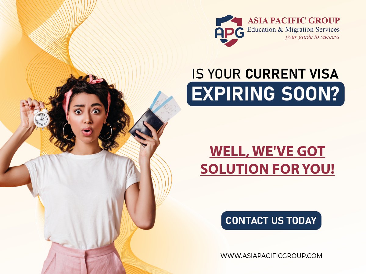 AsiaPacificAUS's tweet photo. 🌍🔒 Is your current visa about to expire? Worried about the next step?

🛂 Look no further, we've got the perfect solution just for you! ✨🔝

🤝 Contact us now to secure your visa extension! 

🔗 https://t.co/ggj4yydMm5 https://t.co/ezwqBhWi0t