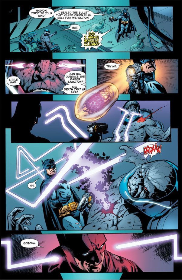 emoreno946's tweet photo. @goldstar2442 @THEMYSCIRALORE Does that apply to Batman shooting Darkseid? https://t.co/4vVO5NP1Z4