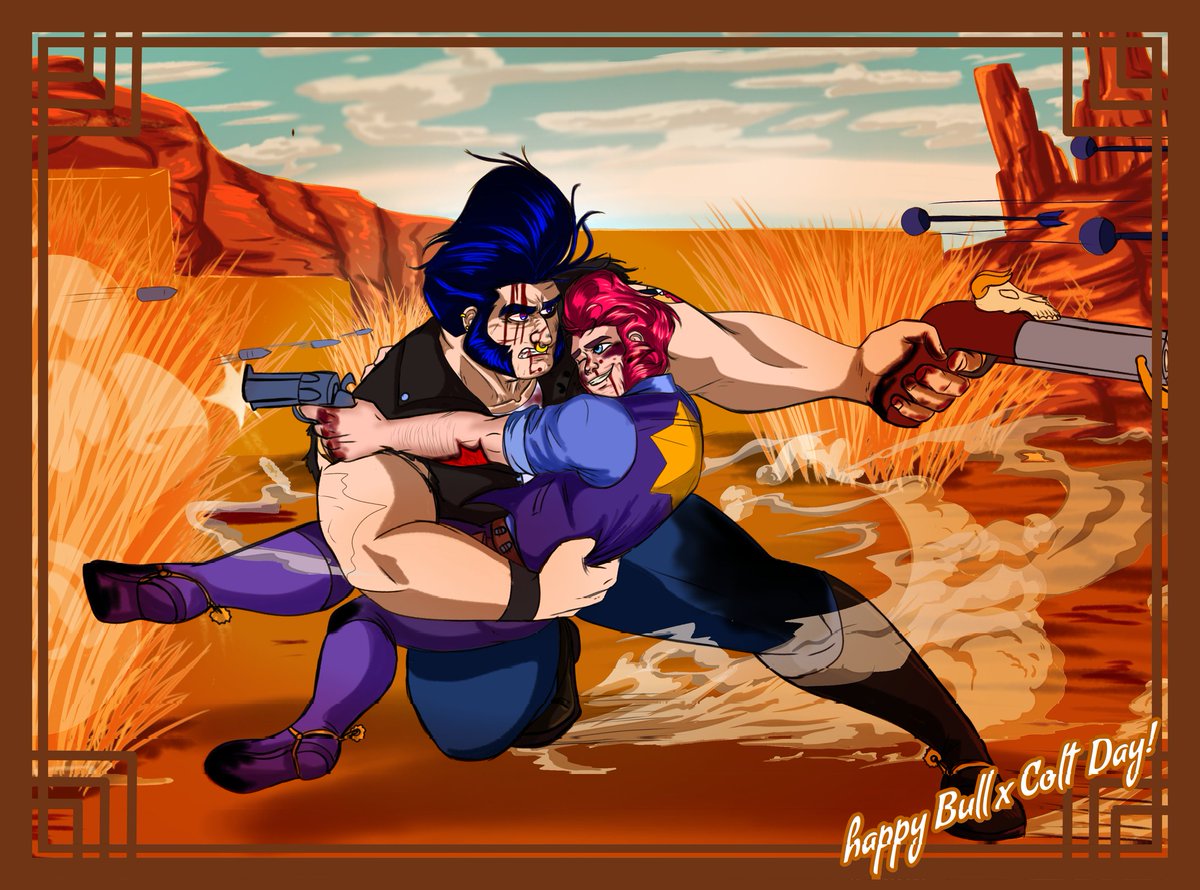 PumpkinThreat28's tweet photo. Bueno pos q les digo ajdjjsjaa
Ya quedó
Me tardé como la madre pero ya quedó y me mama como quedó ajdjsja
Si bien me gusta que estos dos sean super soft, tambien me encanta el lado bélico de este ship.
#BullxColt #ColtxBull #ColtxBullDay #ShipDay #BrawlstarsFanart #BxCDay https://t.co/j9rLoX7Rkb