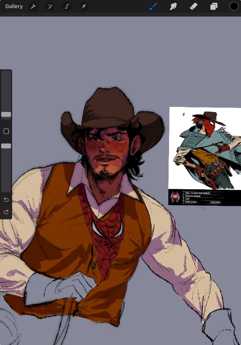 valsbanana's tweet image. omg i’m so glad yall liked my webslinger art WAHAH have anotTHER ONE this time i hope his in freckles are clearer lol

#webslinger #SpiderMan #SpiderVerse #AcrossTheSpiderVerse