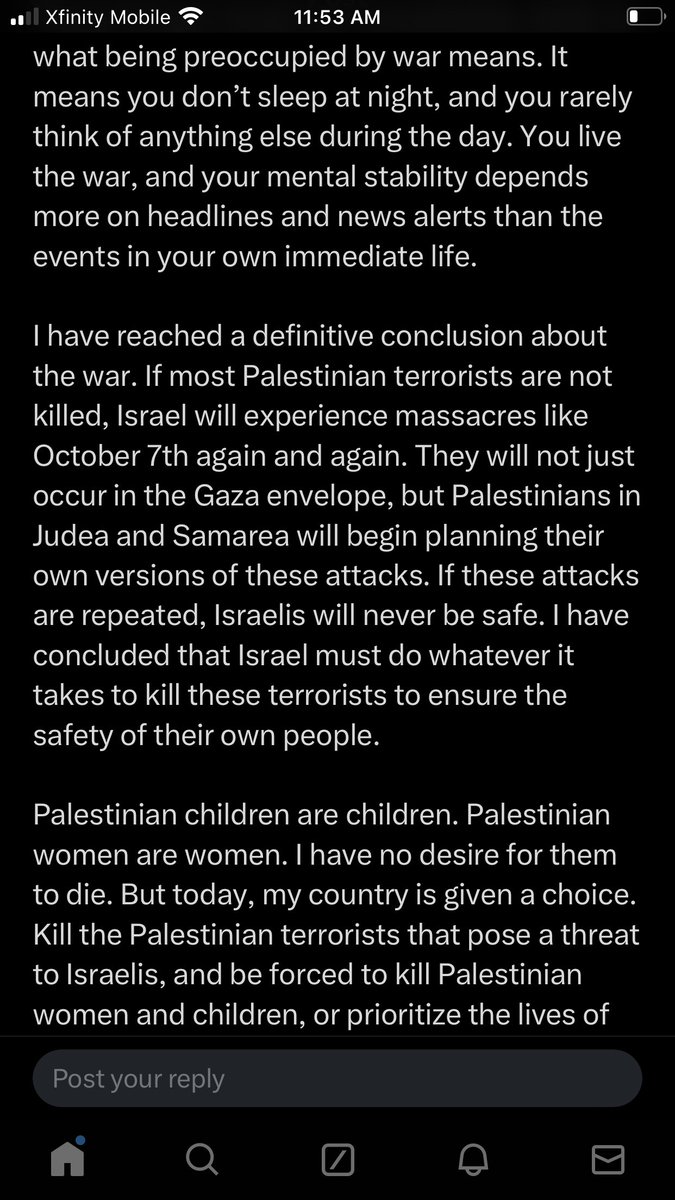 RFuched's tweet photo. This is the most unapologetic rationalization for ethnic cleansing that I have yet seen from a self-described Zionist. https://t.co/TcHCsmw5W7