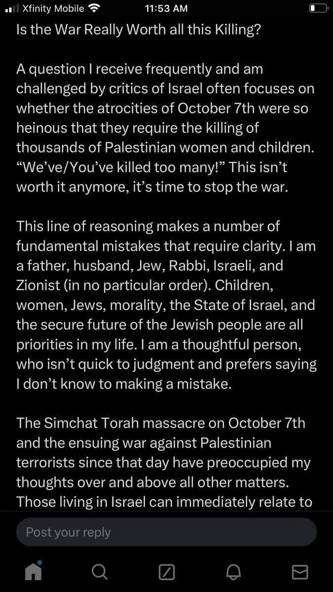RFuched's tweet photo. This is the most unapologetic rationalization for ethnic cleansing that I have yet seen from a self-described Zionist. https://t.co/TcHCsmw5W7
