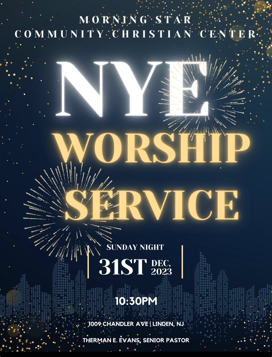 MorningStarCCC's tweet image. #MSCCC #NYE2024 #NEWBEGINNINGS #WORSHIPSERVICE