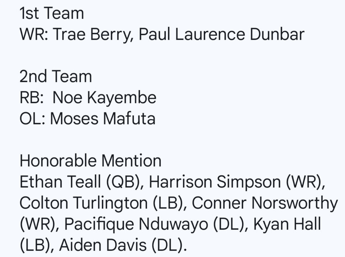 Blessed to be recognized for the All City Team! <a href="/Z_Tibbs/">Zach Tibbs</a> <a href="/PLDunbarFB/">PLD Bulldogs Football</a>