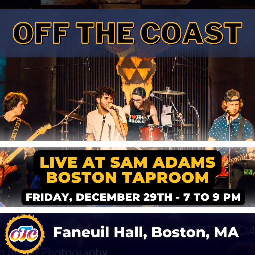 Tomorrow night-our only show of this winter break!

#Boston #rockband #livemusic #SamAdams #brewery #concert