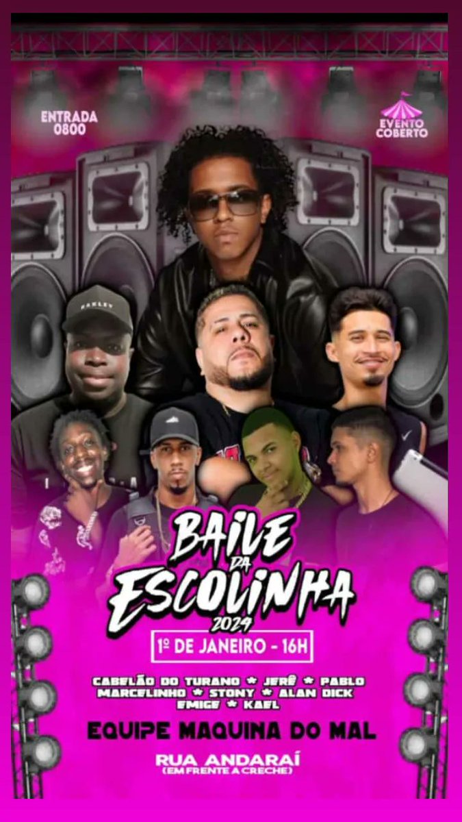 kangCrf's tweet photo. Dia 1° nunca foi diferente...

Venham para o melhor evento pós festas de fim de ano do Complexo do Andaraí 🕺🏾🕺🏾🕺🏾🎉🎉🎉

PISTÃO DA PRINCIPAL !!
BAILE DA ESCOLINHA 😍🕺🏾 https://t.co/jaUsavhcEF