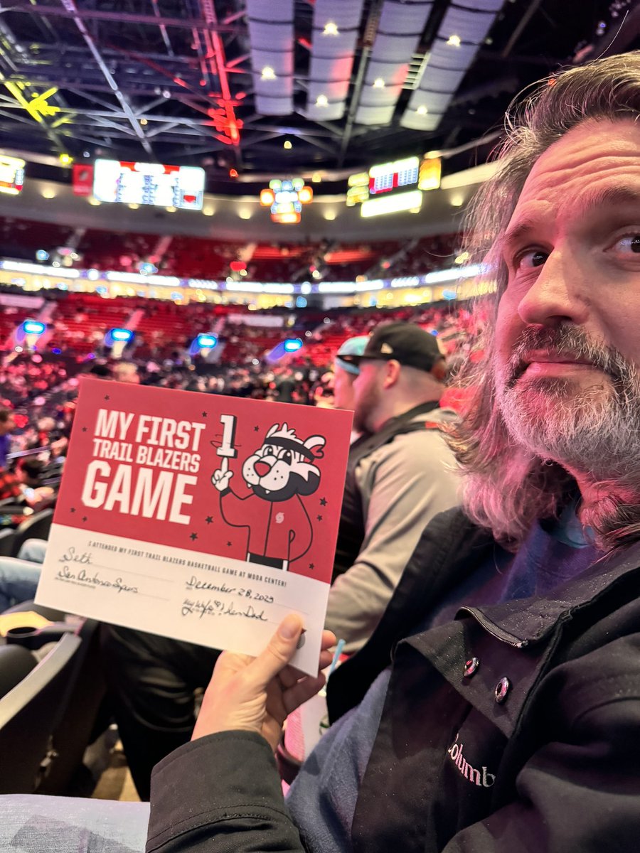 Seth’s first game. #ripcity