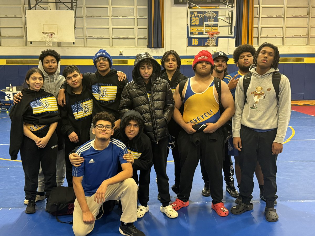 _RRWrestling's tweet photo. Roosevelt JV and Varsity Wrestling spending their break sharpening their tools and competing against the best competition Nassau has to offer. Great Job Rough Riders!!! @SuptWortham @RooseveltUfsd https://t.co/iWSKem2aqi