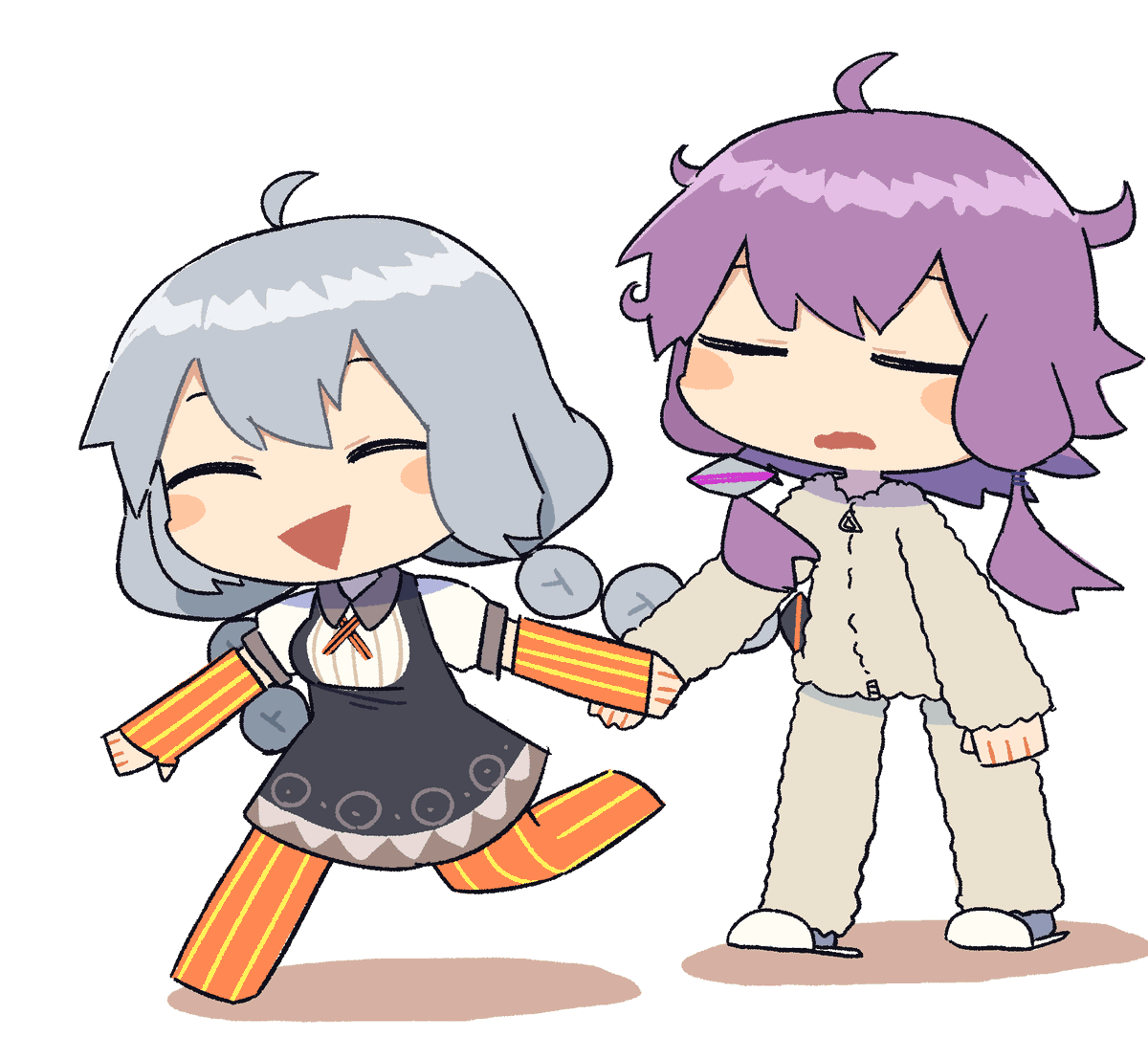 紲星あかり ,結月ゆかり 「ゆかりさん起床!」|このほしのイラスト