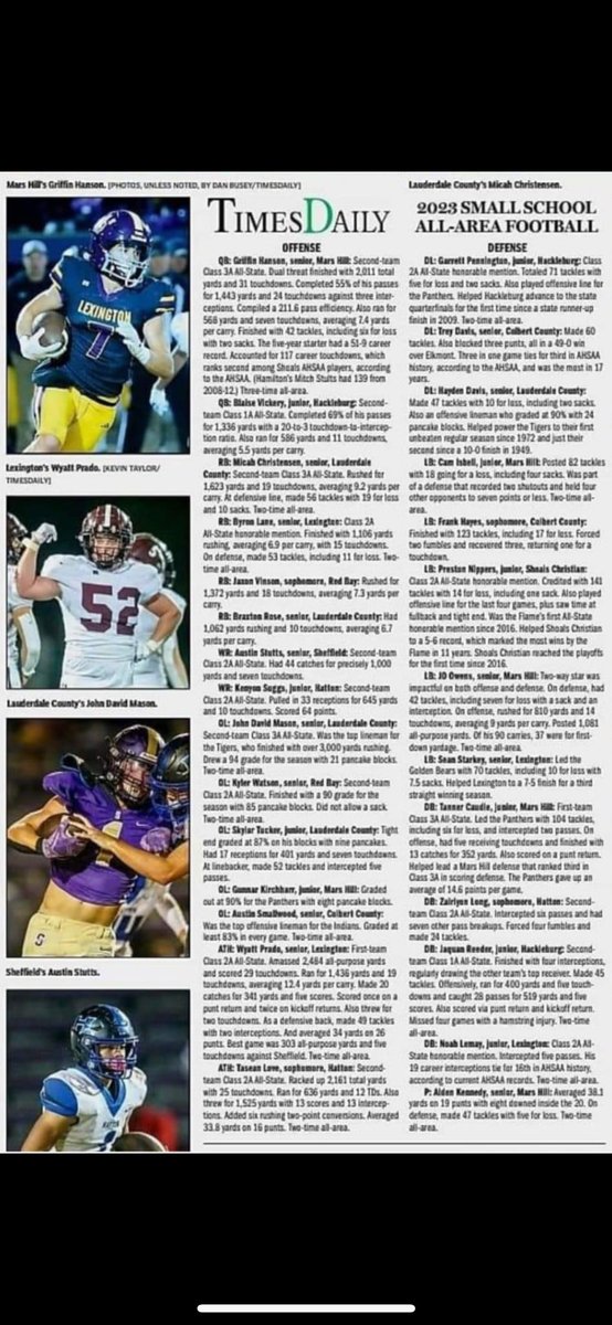 The post season awards keep coming for The Bears!