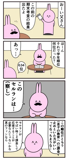 魚の4コマ「ソシャゲ脳」