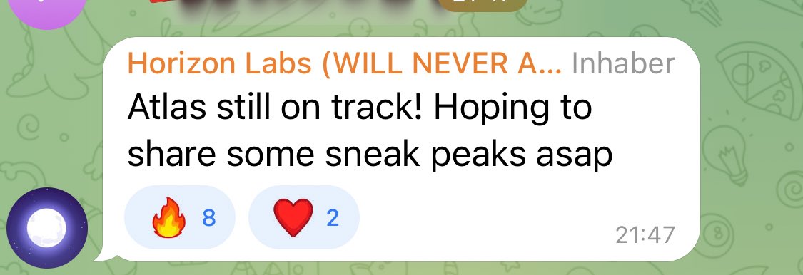 “Atlas” imminent and on track. 

$HRZN 3.4M 

@HrznLabs