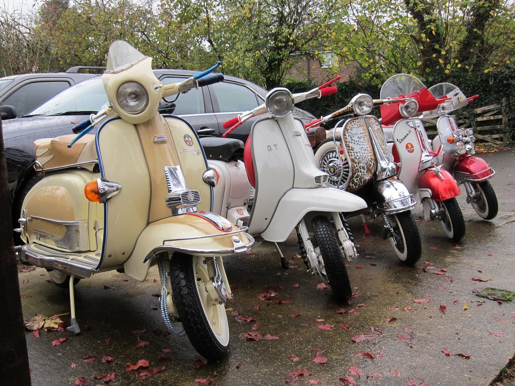 GerardO121964's tweet photo. My scooter collection 

#lambretta #lambrettatv200 #lambrettatv175 #vespa #vespags150 #vespags160 #vespass180 https://t.co/SUvYOZqS8o