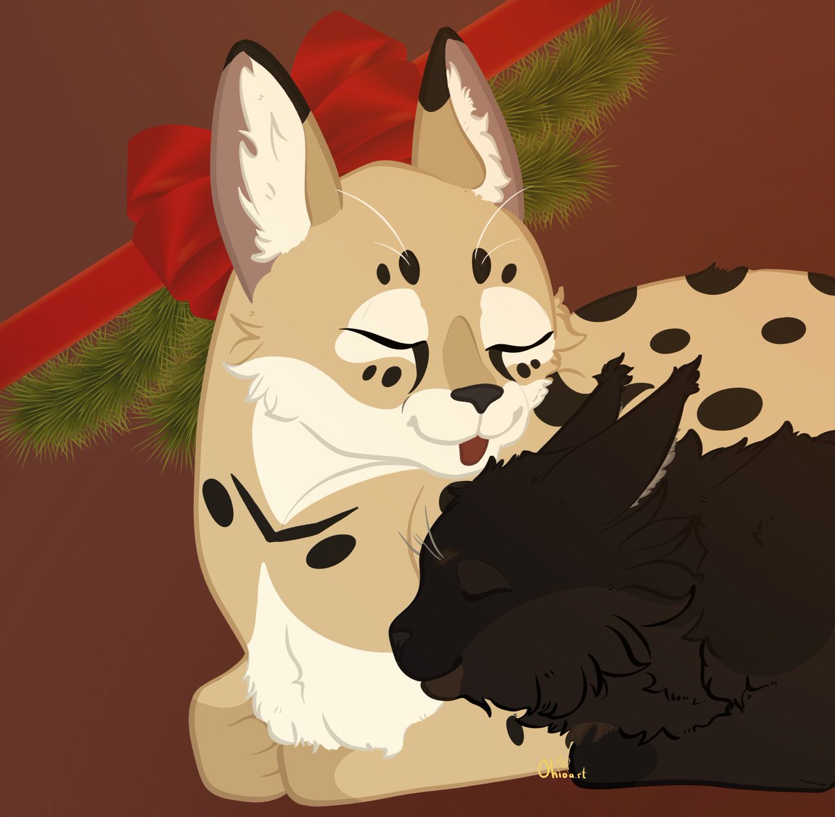 OhioIsAState's tweet photo. Small Christmas gift dump  <<3
I had so much fun making these for my babas 😭

In order, they belong to: squarewheel_sketches, NerdySciFiBirdy, thepxntheon, and Aosreti <<3

#wof #warriorcats https://t.co/S7ULAEnh2J