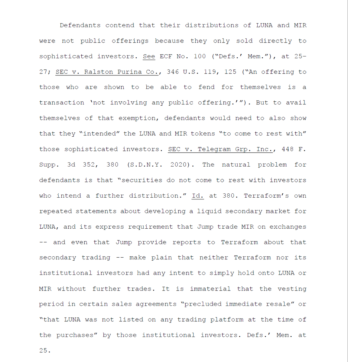 token market-making agreements (overt or covert) are dead, absolutely dead, after this ruling (they already were if you asked pretty much any U.S. cryptolawyer, but this seals the deal)