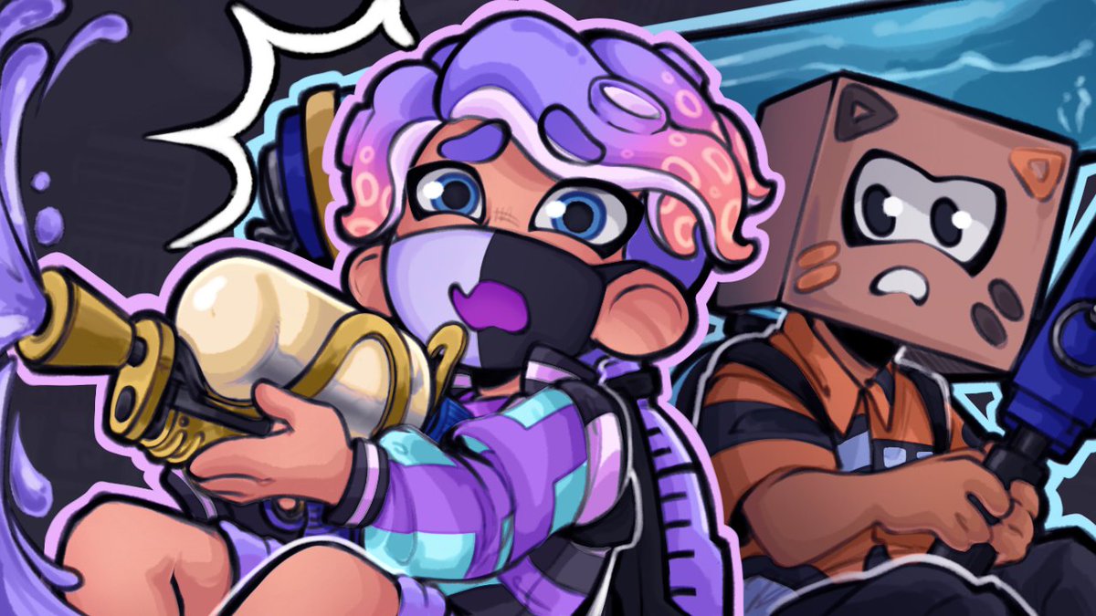 IngaPotejto's tweet photo. wahoo the 2/3 thumbnails i did for the #ranbathon be upon yee 🕺 https://t.co/zJoV4YGeyy
