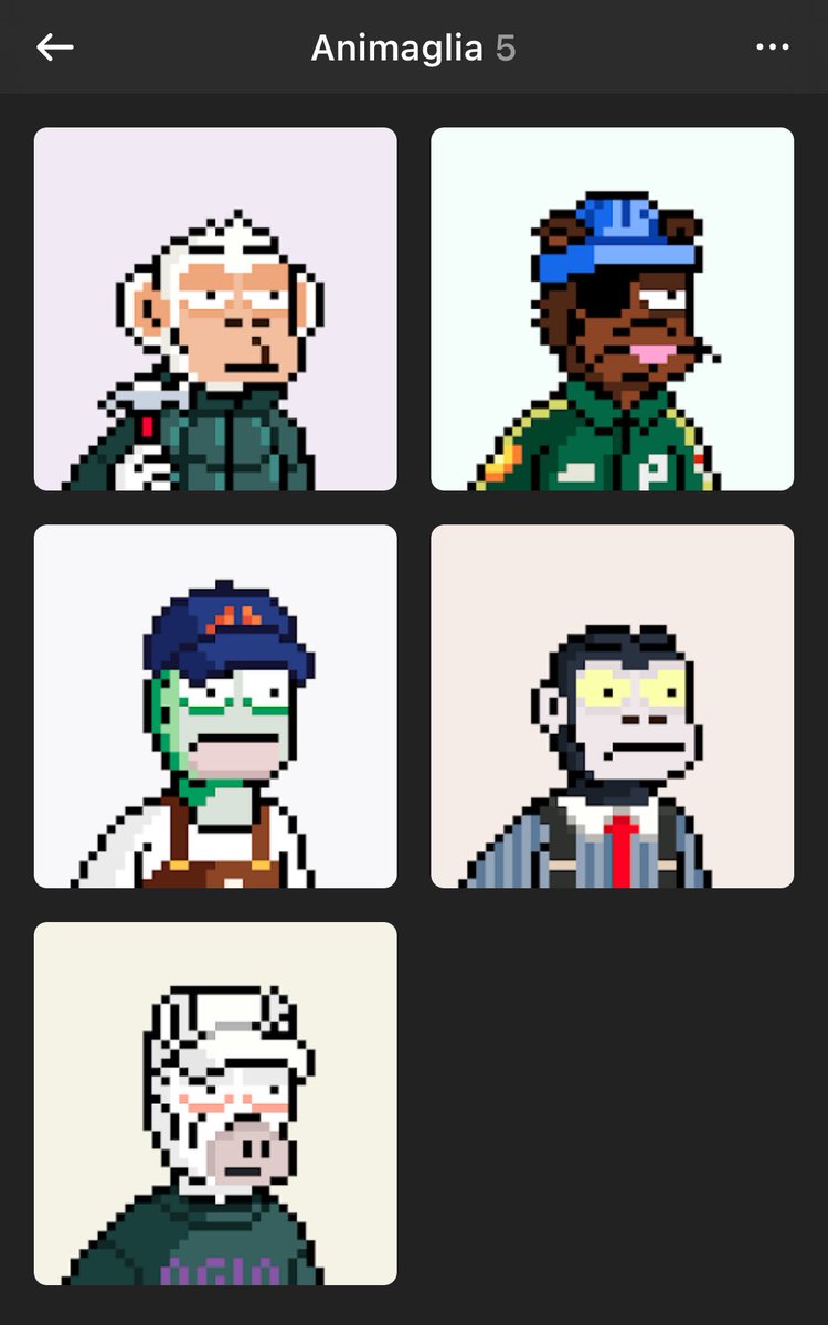 Minted some Animaglias to complement my Yaypegs + Wired Beasts. Great work <a href="/ccmoret/">ccmoret 🏀🕳️</a>  @AnimagliaNFT <a href="/yaypegs/">yaypegs</a>