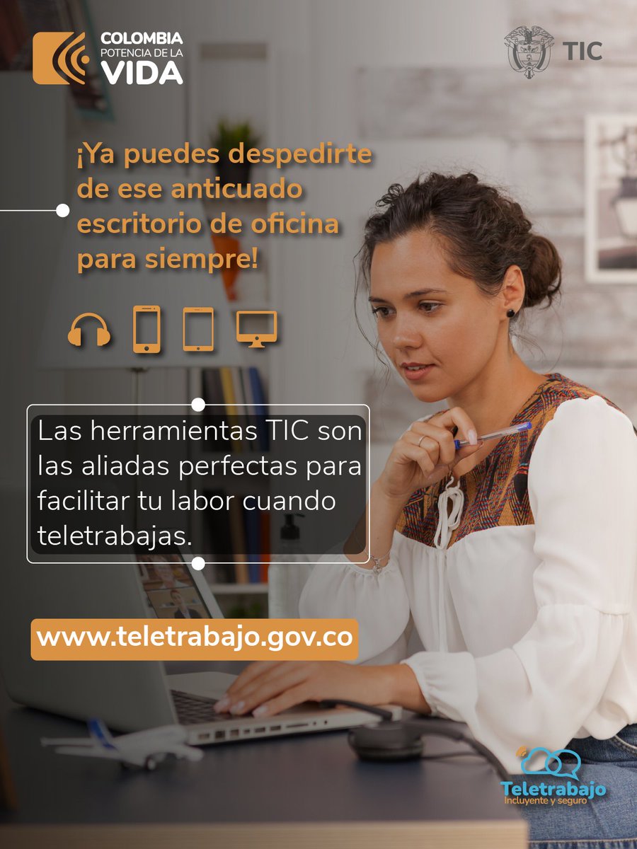 Si eres nuevo en el mundo del teletrabajo, sigue este consejo:

Utiliza siempre las herramientas TIC que tu organización ha elegido por temas de disponibilidad, seguridad y productividad✔️. 

Si tienes dudas, ingresa a teletrabajo.gov.co y pide nuestra asesoría.