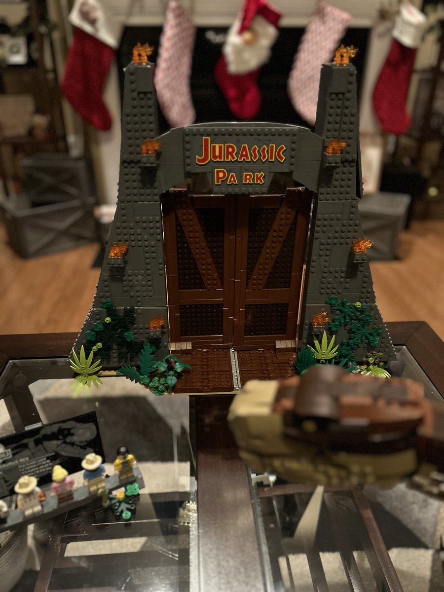 My little built the John Deere in about 8 hours and the Jurassic Park in 2 days.  He is so proud! ❤️🎅🏼🎄