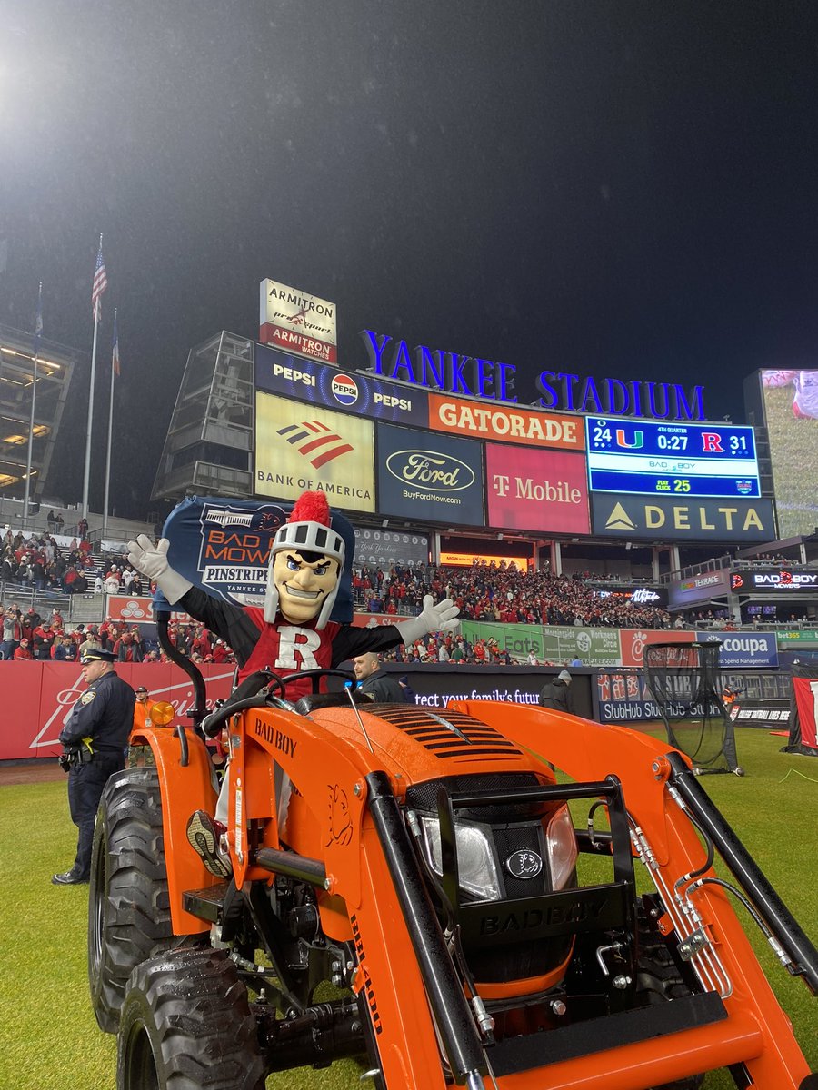 RUAthletics's tweet photo. Mowed down the competition. #CHOP https://t.co/r8rYhhnfA9