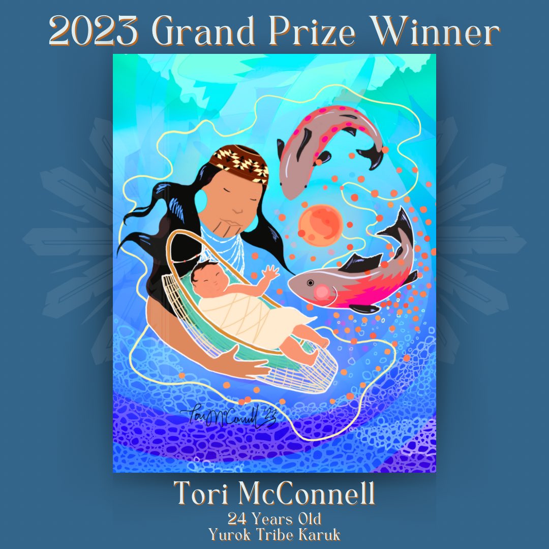 Center4Native's tweet image. Introducing the winners of the 2023 Creative Native Call for Art contest! 

Thank you to all who submitted their beautiful art! 

All submissions will be available via our virtual Creative Native gallery which will be available soon! 

#CNAY #CreativeNative #NativeArtist