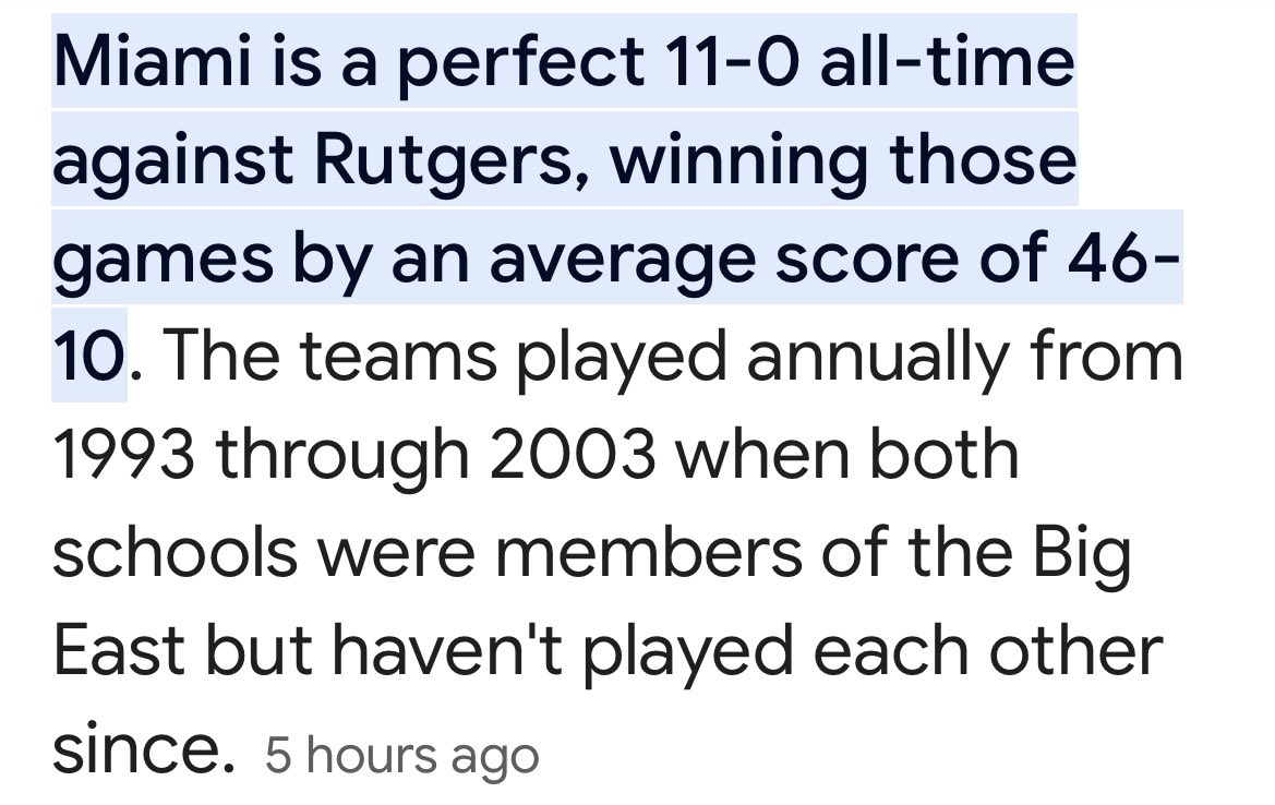 LucasPeter2017's tweet photo. Mario Cristobal is doing historic things in Year 2 at Miami that have never been done before! Not really good things, but things! #Rutgers #StillNotBack https://t.co/YizACnuuVa