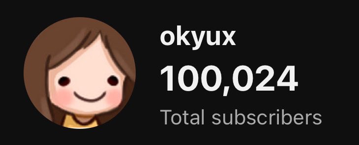 notokyux's tweet photo. 100k on the tube 🥳 yippee https://t.co/Ed9HKxa9pd