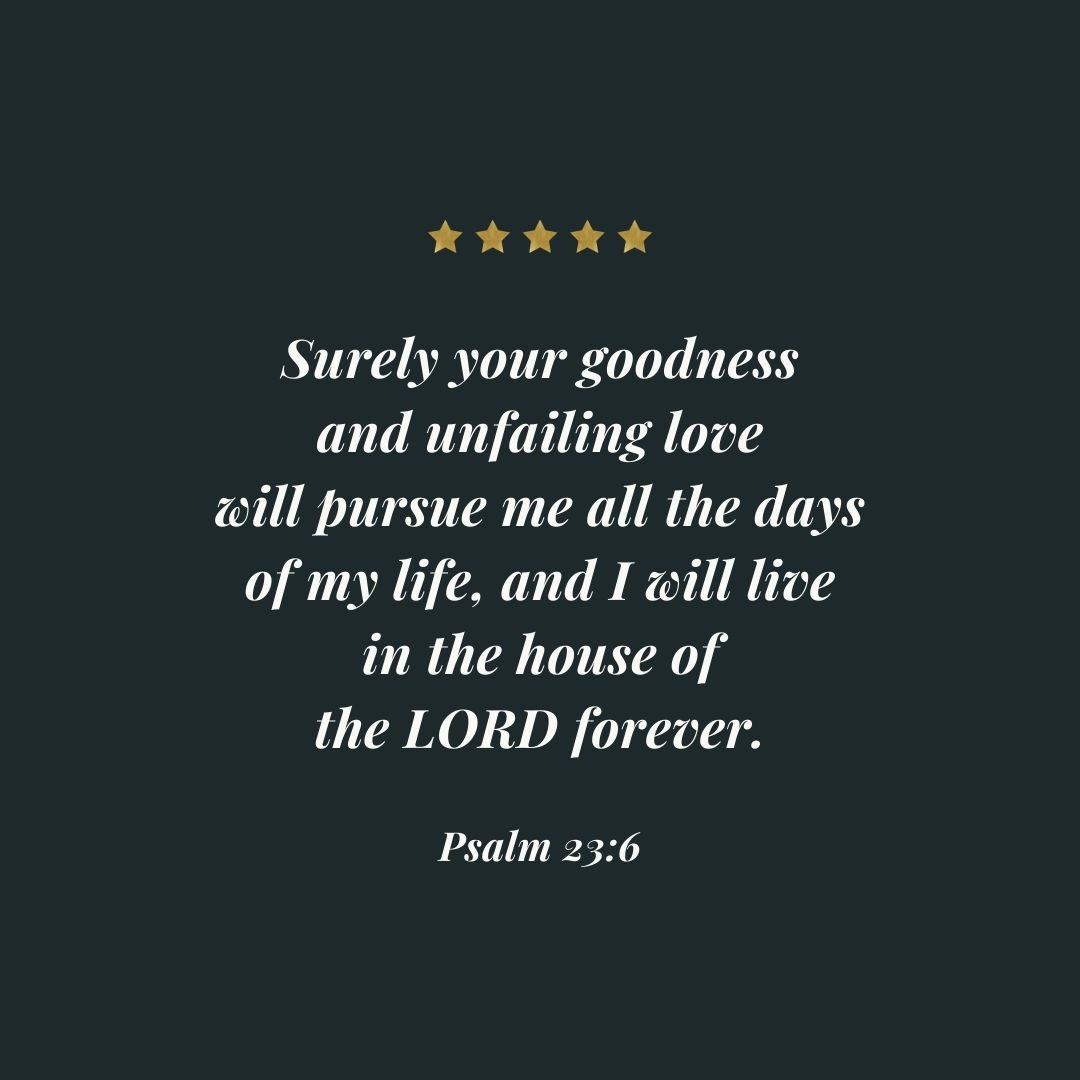 Thank God for His goodness and faithfulness in your life. Have a refreshing time of personal devotion!