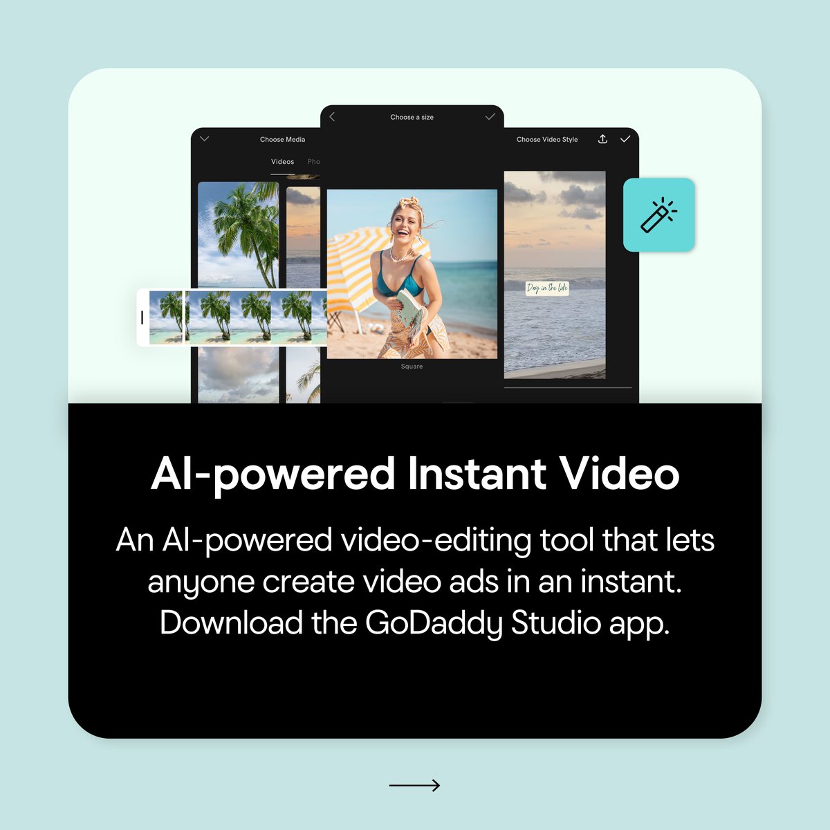 GoDaddy's tweet photo. Level up your biz game with GoDaddy's AI &amp; commerce magic! 🚀Check out some of our 2023 product and feature highlights, ranging from cutting-edge tools to seamless payments and more. Visit the link here to discover more: 

https://t.co/efgDracC49

#GoDaddy #AI #Ecommerce https://t.co/2Whp0gq1dw